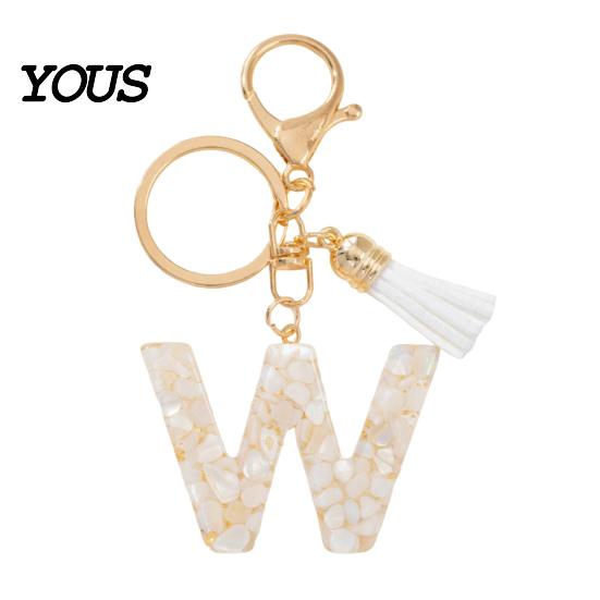 Key Holder For Backpack Keychain Pendant, Letter A-Z Charm with Tassel, Alphabet Initial Metal Keyring for Handbag Bag Pendant