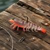 Soft Shrimp Fishing Lure 8cm 8g Lead Weighted Soft Bait Shrimp Shape Artificial Bait for Bass Pike Fishing Tackle
