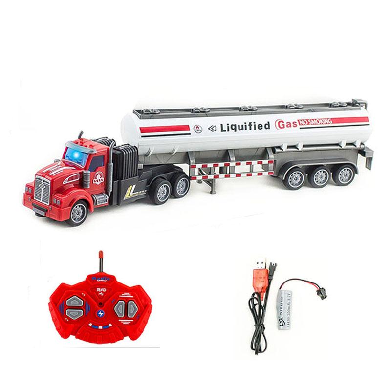 Non-Toxic 1/48 36Cm Big Rc Truck Model 27 Mhz Wireless Remote Control Dump Truck Transporter Container Truck Rc Car Toys For Children Kid Child