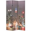 Folding Room Divider 120x170 Cm New York At Night