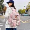 Kawaii Aesthetic Women Backpack School Bag for Teen Girls Japanese Korean Rucksack Student Bookbags Cute School Backpack Mochila