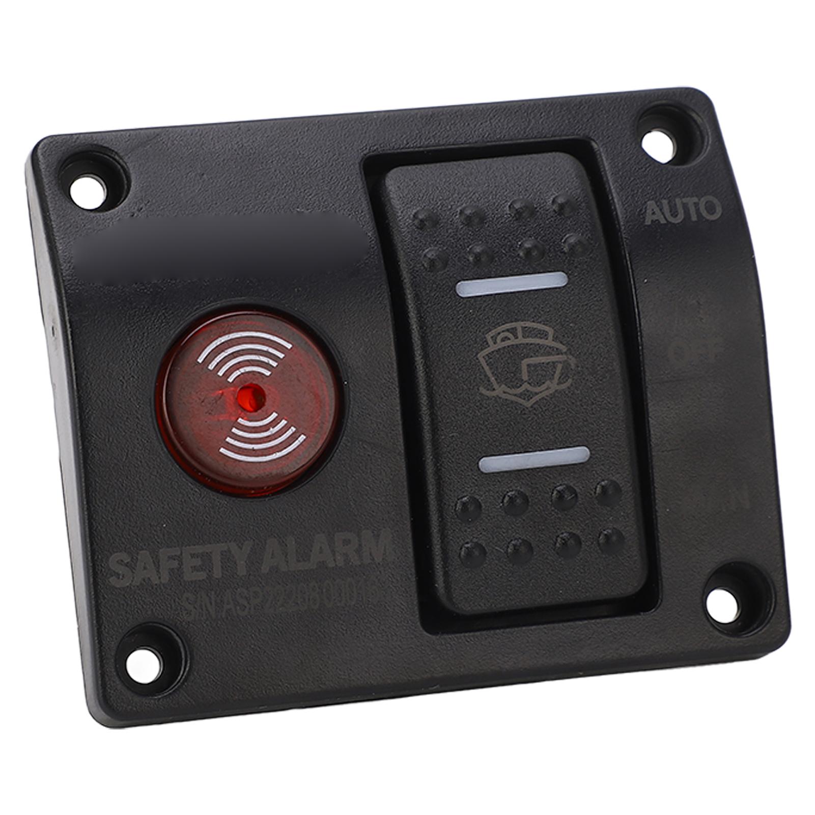 

3 Way Bilge Pump Switch Panel Man Off Auto Bilge Pump Float Switch with LED Light for Ships and Yachts DC24V