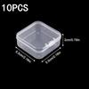 Small Bead Organizers Plastic Storage Boxes Mini Clear Bead Storage Transparent Boxes with Hinged Lid and Rectangle Clear Craft
