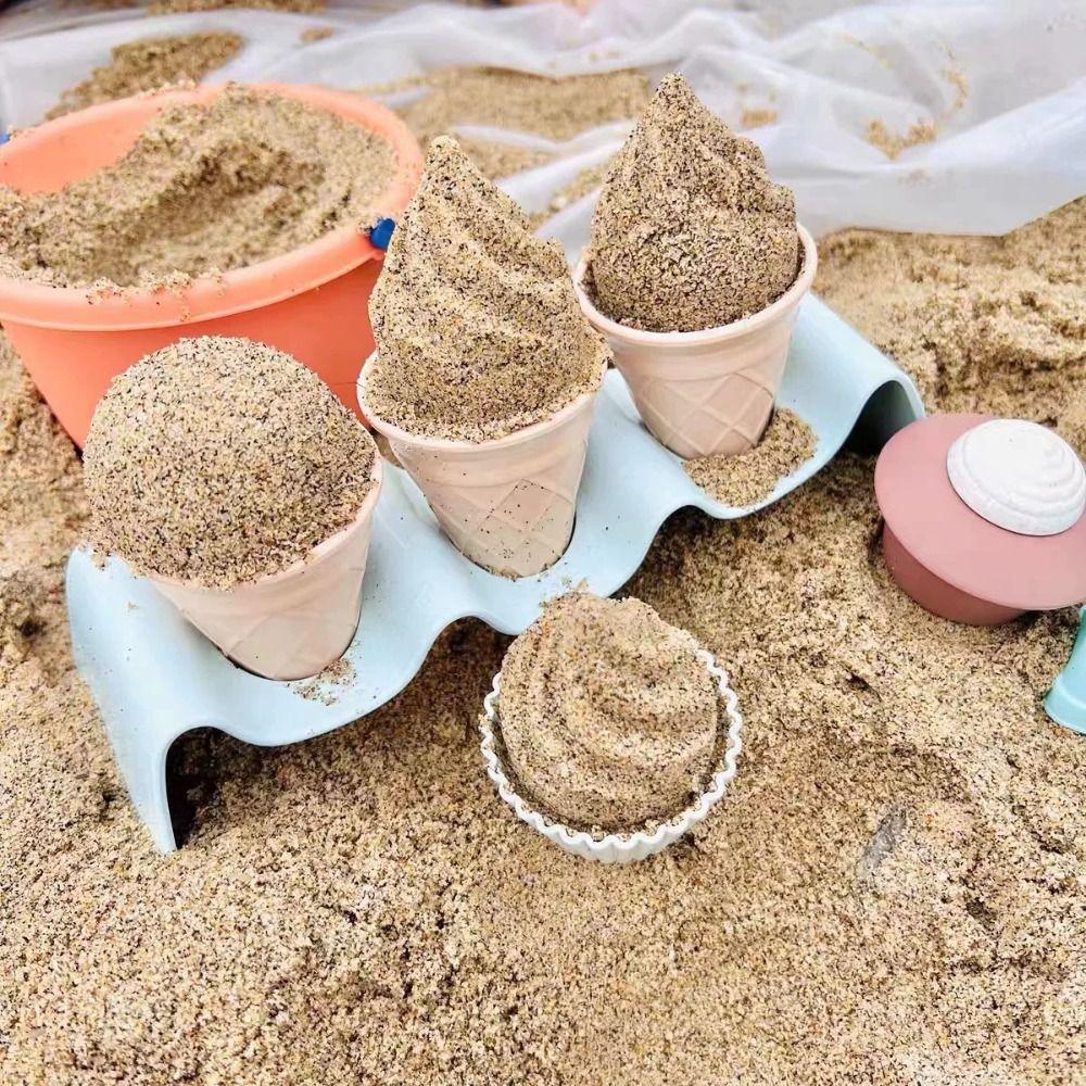 Wheat Straw Ice Cream Model Toy Pretend Play Simulation Ice Cream Outdoor   Home DIY