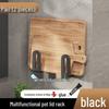 Punch-Free Multi-Functional Kitchen Wall Mount: Pot Lid, Cutting Board, and Chopping Board Storage Rack
