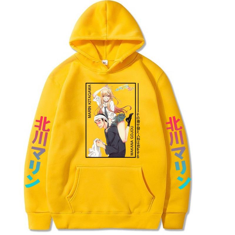 Kitagawa Marin Gogyo Shun Japanese Animation Hoodie Design Men's Women's Sweatshirt Fleece Oversized Couples Streetwear Hoodies