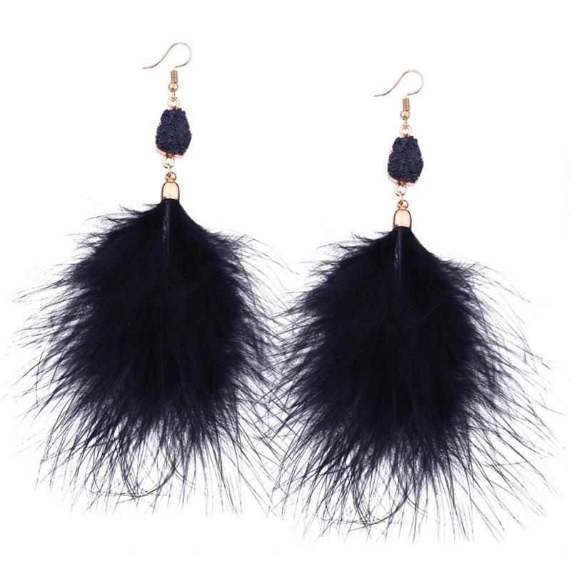 Women's Lightweight Feather Dangle Earrings Jewelry Party Decoration Gifts Earrings for Women Boho Feather Earrings