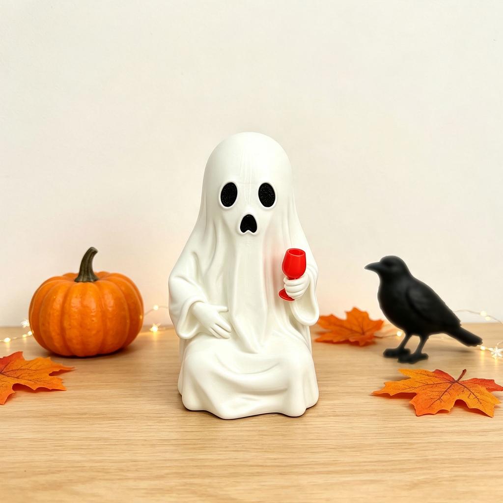 Halloween Tabletop Decor - 3D Printed Desk Ornament for Home Mantel or Shelf Display