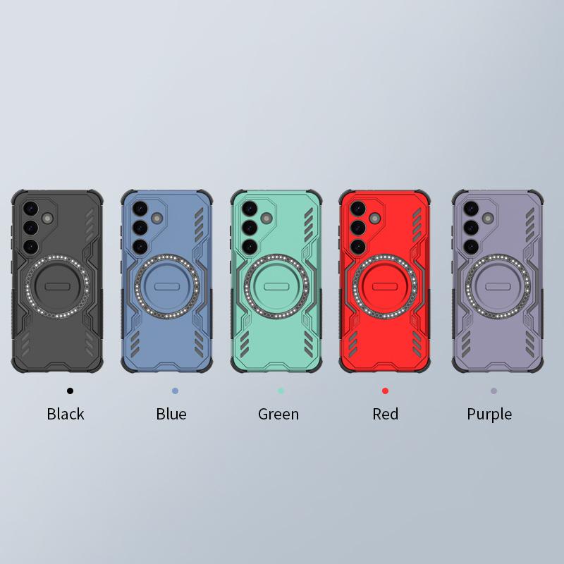 Armoured Shockproof Magnetic Case For Samsung Galaxy S25 Plus Ultra Edge A55 A26 A16 A06 Wireless Charging Case