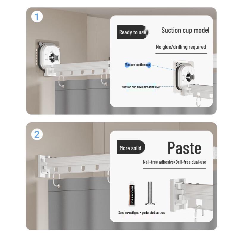 Handun Foldable Shower Partition Curtain