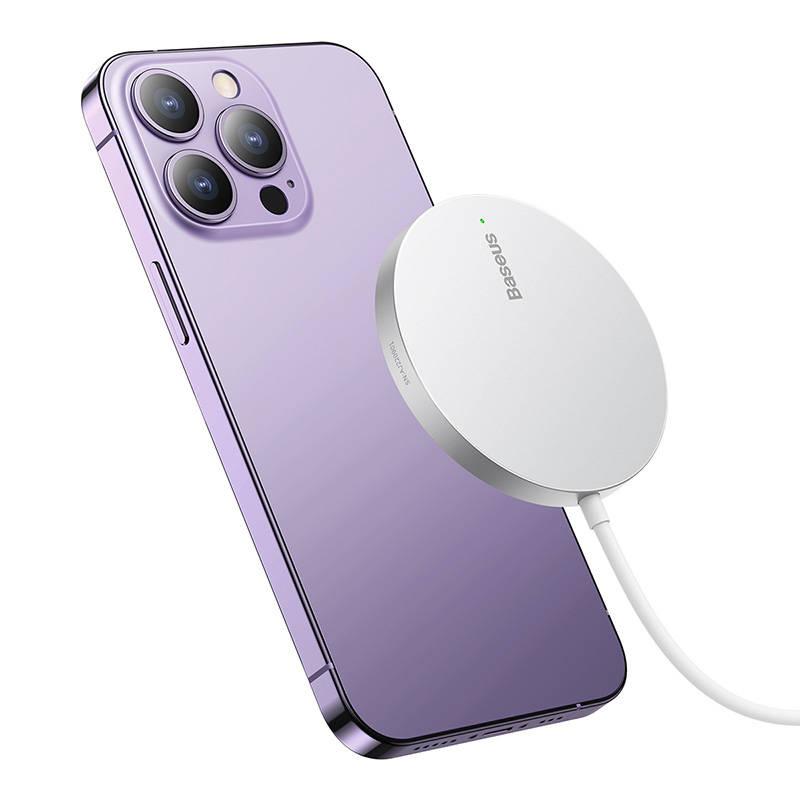 Magnetyczna Ładowarka Indukcyjna Baseus Simple Mini3 15W (Srebrna)