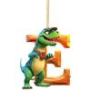 Letter Dinosaur Acrylic Pendant Christmas Tree Hanging Oranment Navidad 2024 New Year Christmas Decorations for Home