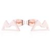 European & American Hollow Snow Mountain Stainless Steel Ear Cartilage Stud Earrings