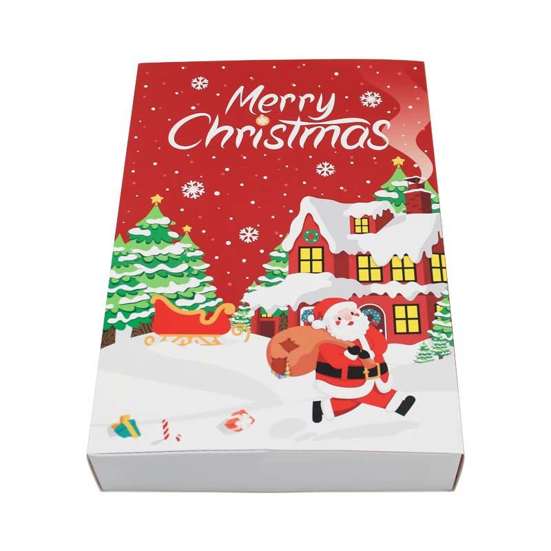 

Candy Box Christmas Advent Calendar Set Carton Christmas 1-24 Calendar Square Box