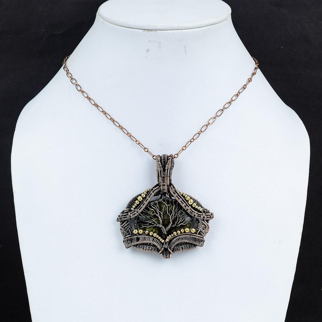 Tree Of Life Dragon Bloodstone Pendant Copper Wire Wrapped Gemstone Pendant Handmade Pendant Wedding Gifts Tree Of Life Copper Wire Jewelry