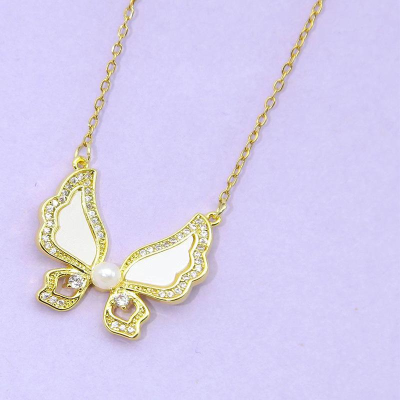 

Ожерелье с бабочкой Женское Легкая роскошь Высокий стиль Кулон Цепочка на ключицу