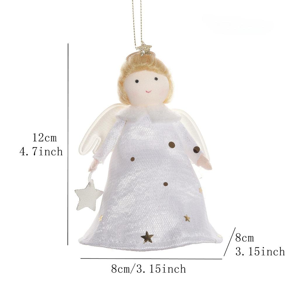 New Christmas Supplies Christmas Feather Angel Christmas Tree Decoration Pendant Small Pendant Christmas
