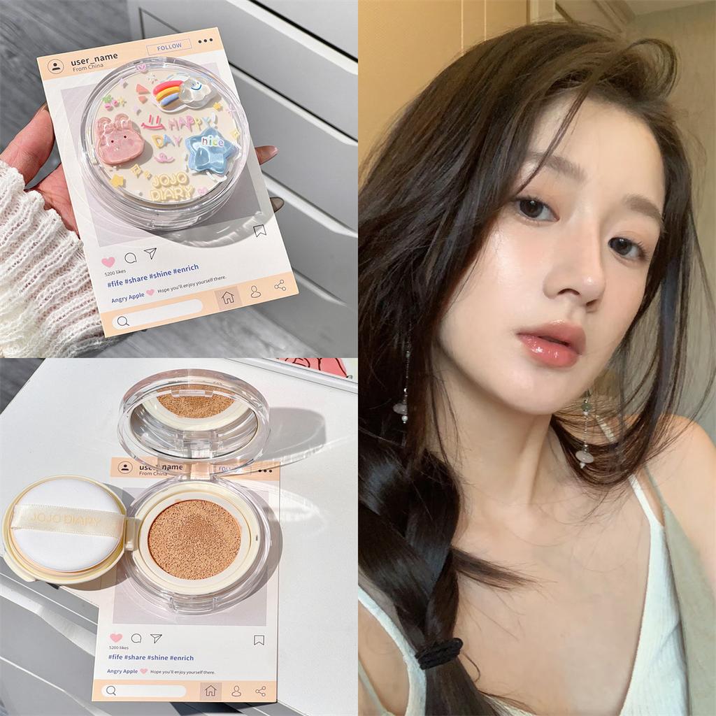 Colorful and Childlike Soft Air Cushion Cream, Light and Docile Concealer, Waterproof and Sweat-proof Without Makeup Foundation BB Cream