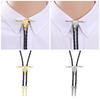 Western Cowboy Bolo Tie Bull Necktie Necklace Costume for Sweater American Bolo Tie Western Jewelry