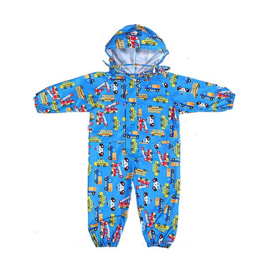 Cartoon Raincoat Kids Children Jumpsuit Rainwear Boy Girl Waterproof Poncho