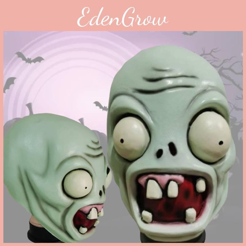Plants Zombies Vs Pvz Mask Latex Halloween Prop Cosplay Accessory Headpiece
