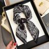 Fashion Women's Scarf, Premium Imitation Silk, Retro Paisley Print, Lightweight Neck Scarf for Work & Streetwear