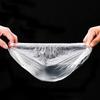 100Pcs Clear Disposable Shower Caps PE Waterproof Hair Caps for Hair Dye, Spa & Bathing  Kitchen Bathroom Accessories