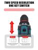 18V Cordless Dual Speed Electric Drill & Screwdriver with Steel Cannon, Lithium Battery & Wireless Wrench