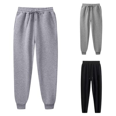 Men's And Women's  Winter Pants Casual Pants With Fleece Thick Sweatpants Warm Fleece Sweatpants.(binding Feet)