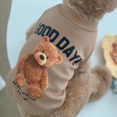 Pet Shirt Cartoon Printing Insect Preventing Decorating Lovely Pet Sweatshirt Costume for Home Wear
