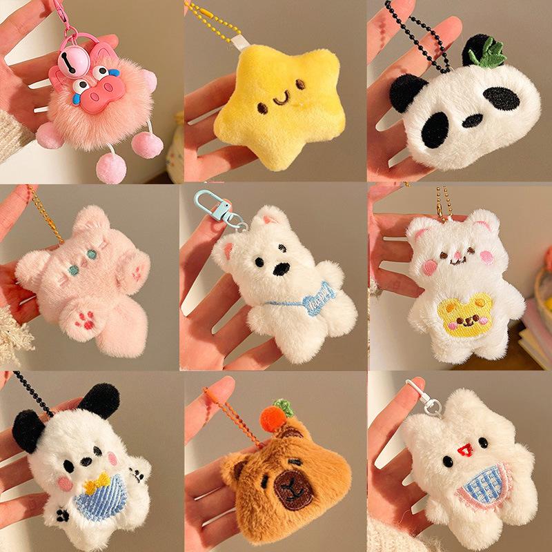 Portachiavi Bambola di Peluche & Ornamento per Zaino: Ciondolo carino per eventi e promozioni