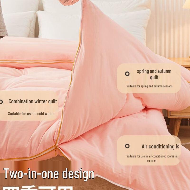 Brangdy All-Season Thickened Zippered Duvet Set