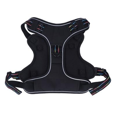 Dog Harness Adjustable Dog Chest Harness Breathable Lightweight Pet Walking Vest for Camping Travel