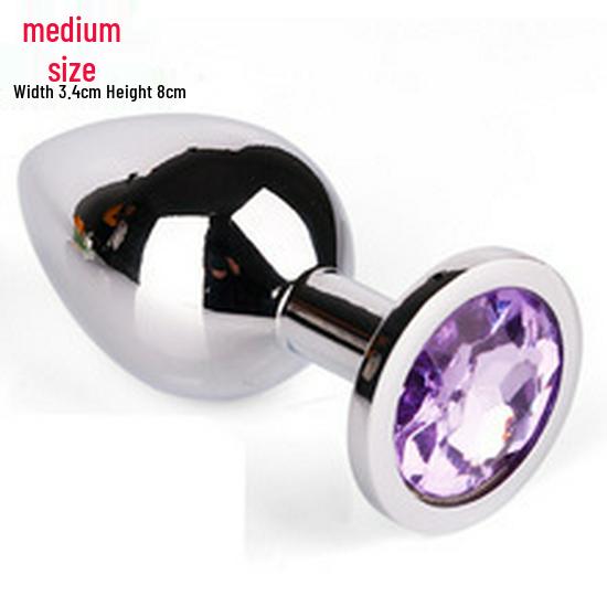 Mystery Girl Metal Butt Plug for Anal Development and SM Outdoor Wear - Female Erotic Training Tool