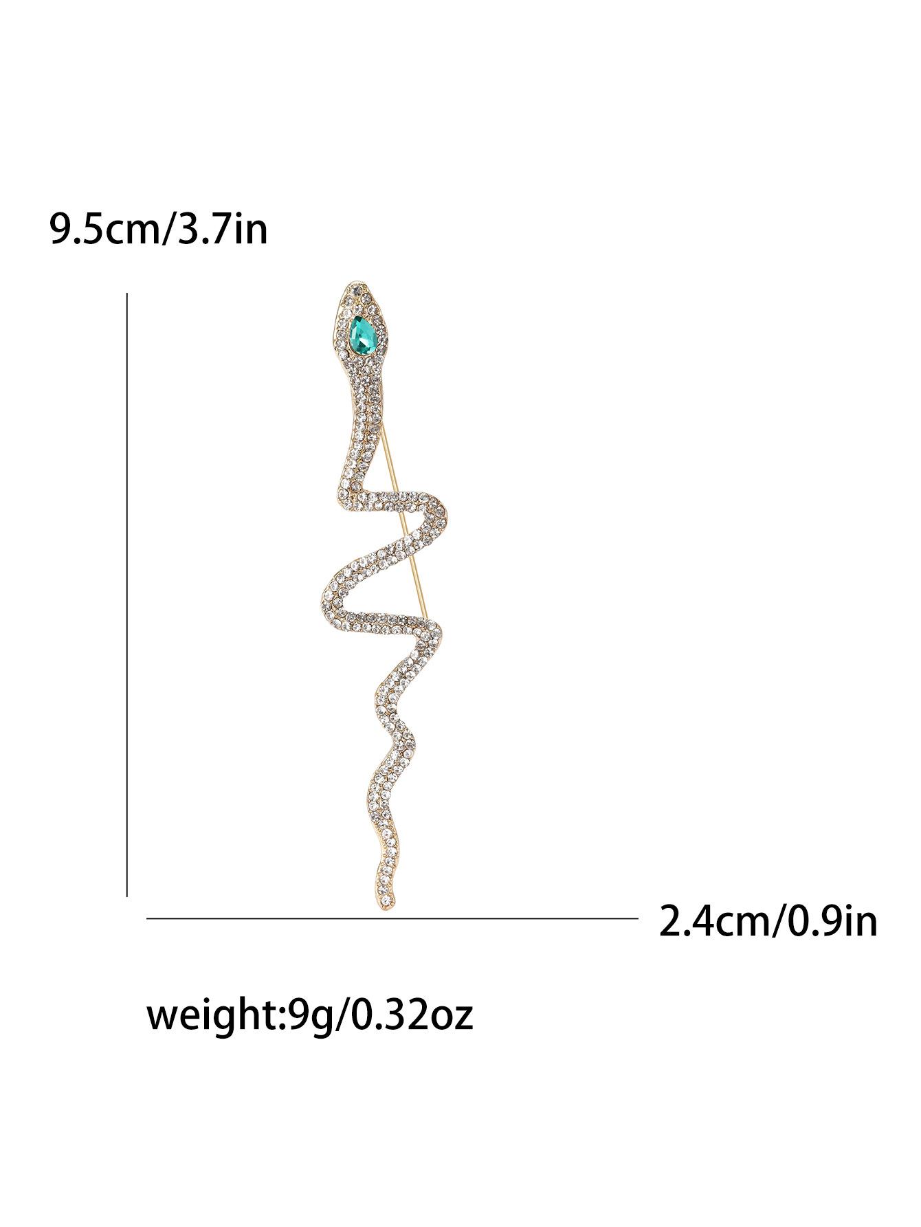 

Легкая роскошная брошь в виде змеи из сплава с бриллиантами, элитный нишевый дизайн, мужские и женские костюмы, платья, корсажи, ювелирные булавки