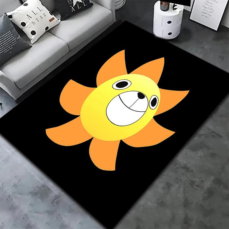 One Piece Jolly Roger Logo Carpet Rug For Living Room Bedroom Home Sofa Decoration,kids Play Nonslip Floor Mat