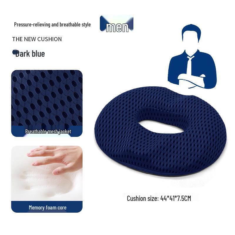 Ergonomic Hemorrhoid Relief Cushion: Breathable, Hollow Design for Pregnancy & Postpartum Comfort