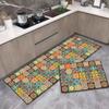 Stylish Non-Slip Kitchen Floor Mats: Dirt-Resistant, Water-Absorbing, Oil-Absorbing, Long Combination Set