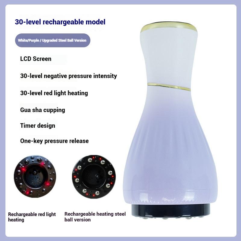 

Электрический прибор Гуа Ша, массажная щетка для прочистки меридианов салонного класса, латунный инструмент для Гуа Ша меридианов, терапия красным светом оранжевый