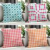Art HHoundstooth Patterned Cushion Cover Cushion Cover Set Pcs X X X Pillowcase Decorative Sofa Home Decor