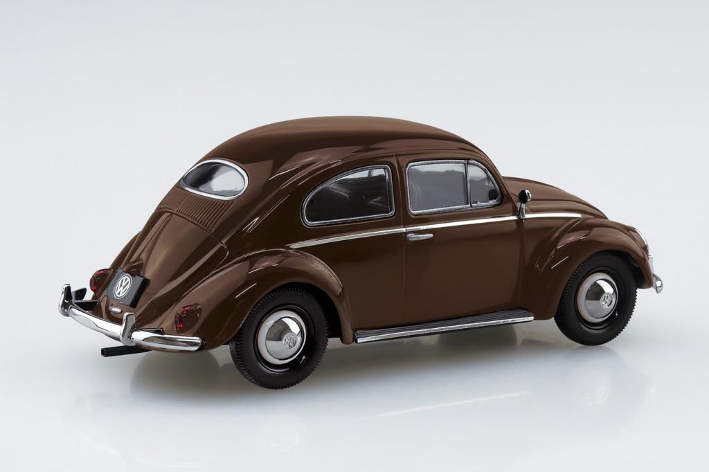 Aoshima Bunka Kyozai Scale Rakupla Snap Kit Volkswagen Beetle Plastic Model Kit (AOSHIMA) 1/32 No. 20-TB (Texas Brown) Pre-Colored