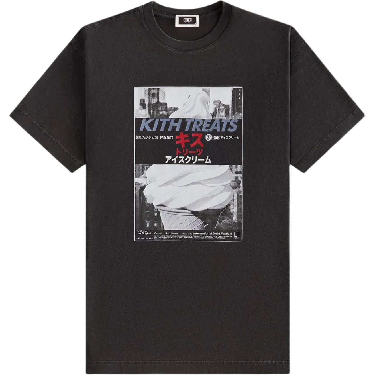 KITH Treats SS25 Двойная функция Винтажная футболка Мужская KHT030198-001 S