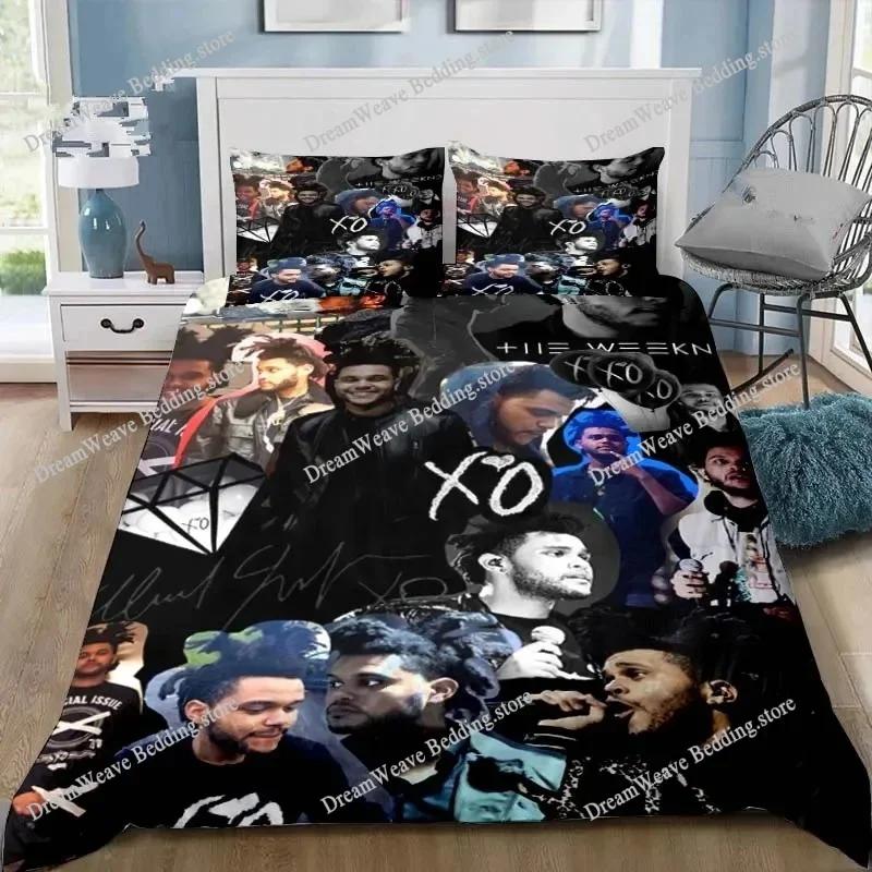 XO The Weeknd Nevresim Takımı Tek Çift Kraliçe Kral Boyutu 3D Baskılı Çarşaf Takımı Yatak Odası İçin Yeni Yorgan Kılıfı Yatak Lüks Hediye9639