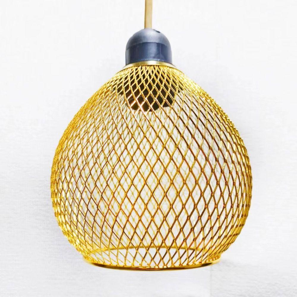 Hollow Out Lamp Covers Iron Chandelier Lampshade Shell Pendant Lamp Shade  Living Room Cafe Hotel