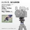 Upgraded SmallRig Tripod Video Fluid Head with Detachable Pitch and Horizontal Leveling Base Angle Quick Release Lightweight Aluminum Alloy Up to 4kg