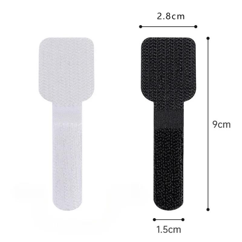 Reusable Data Cable Tie Punch-free Household Multi-functional Self Adhesive Desk Management Adjustable Cord Organizer Straps