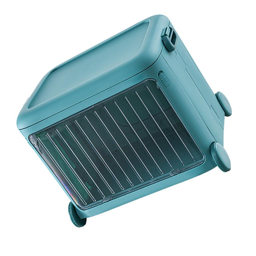 Kids Stackable Storage Bins Transparent Movable Collapsible Storage Bins with Wheels for Toys Books