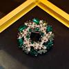 High-End Light Luxury Flower Brooch Female Heavy Industry Design Sense Animal Brooch Diamond Corsage Coat Clothing Accessories