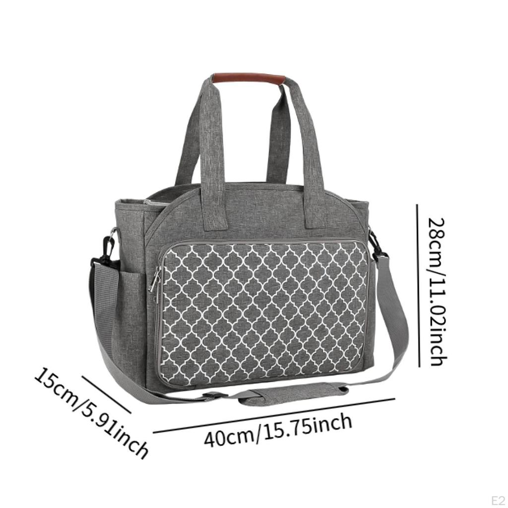 Knitting Tote Bag with Adjustable Strap for Yarn Storage And Crochet Tools