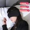 Masque pour les yeux réglable 2 en 1 Bouchons d'oreilles Réduction du bruit Sommeil Voyage Sieste Isolation phonique Cache-oreilles